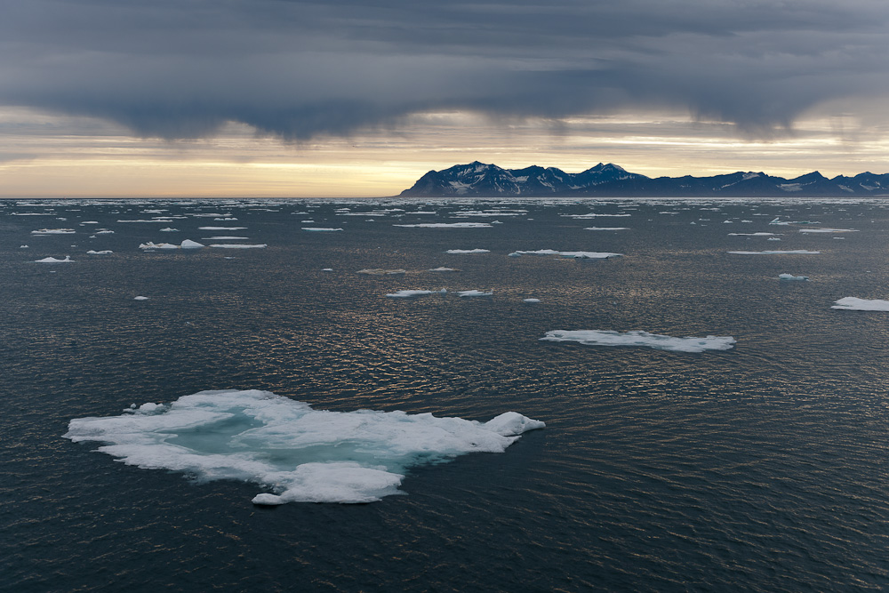 Mitternachtsstimmung auf Spitzbergen