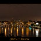 Mittlere Brücke by Night in Basel