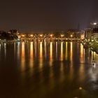 Mittlere Brücke in Basel bei Nacht