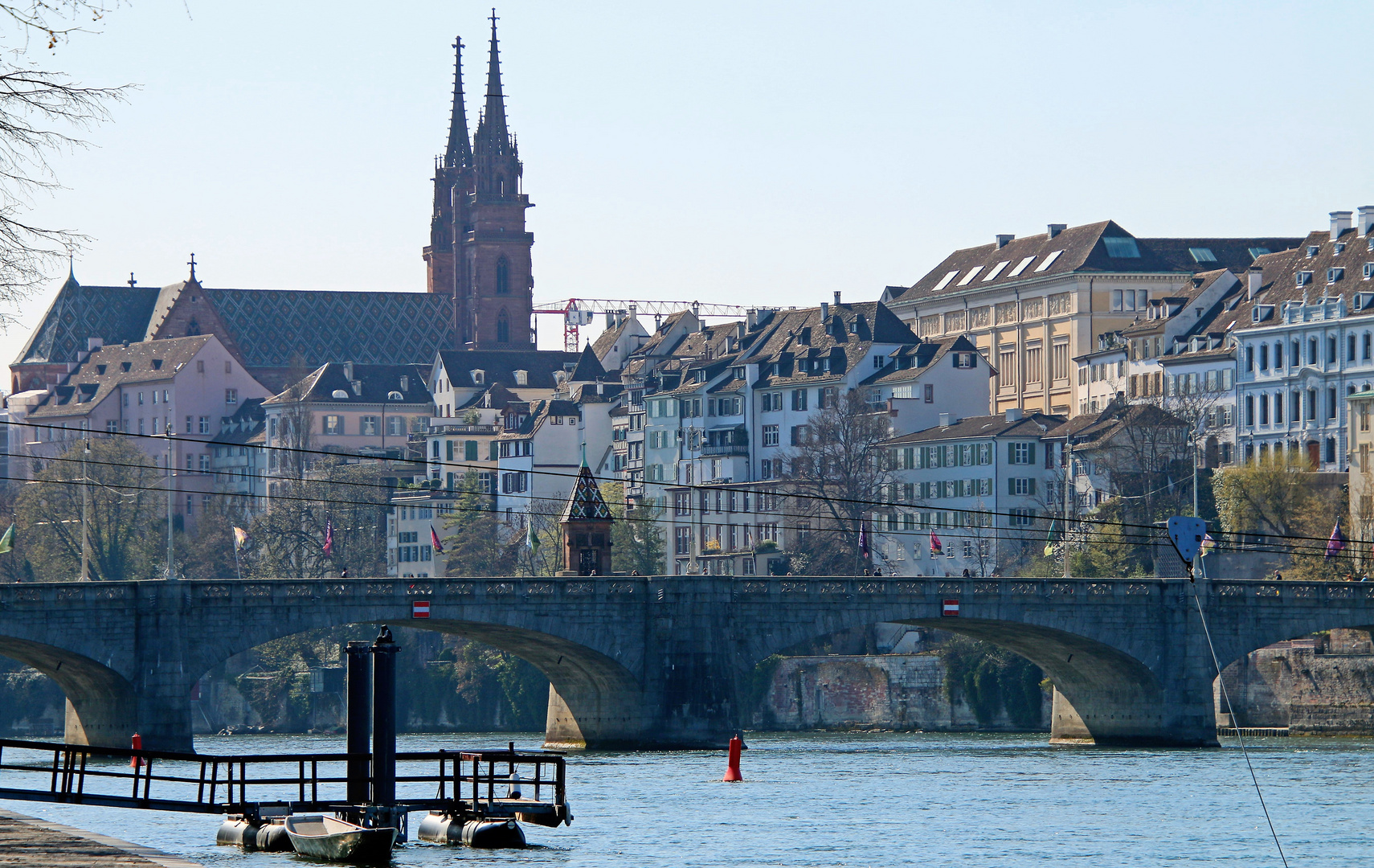Mittlere Rheinbrücke in Basel