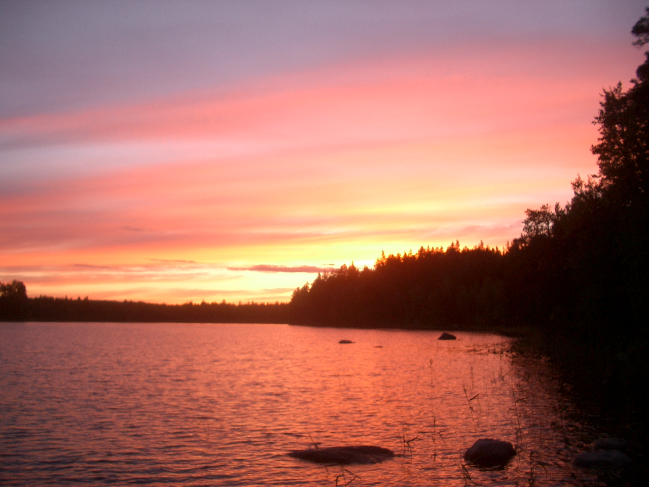 Mittsommernachtsstimmung 2005 in Finnland