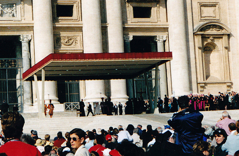 Mittwochsaudienz am Petersplatz mit Papst Johannes-Paul dem II.