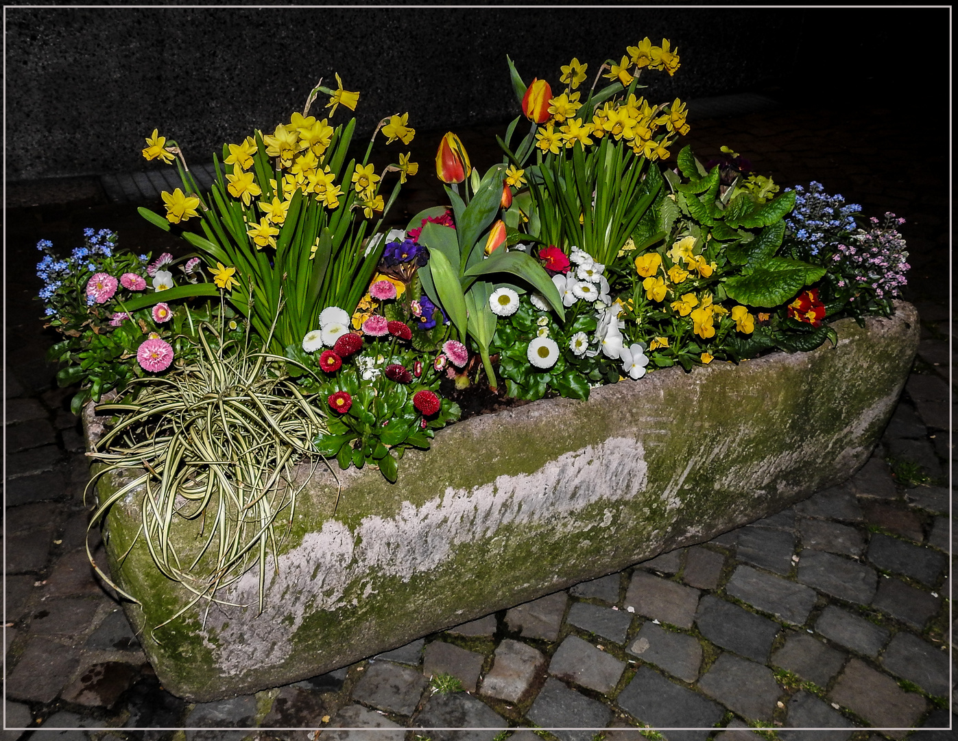 Mittwochsblümchen 2019-02 "Bunter Osterstrauß - aus Langenberg..."