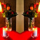 Mittwochsblümchen - Collage mit dem Geburtstagsstrauß meiner lieben Frau