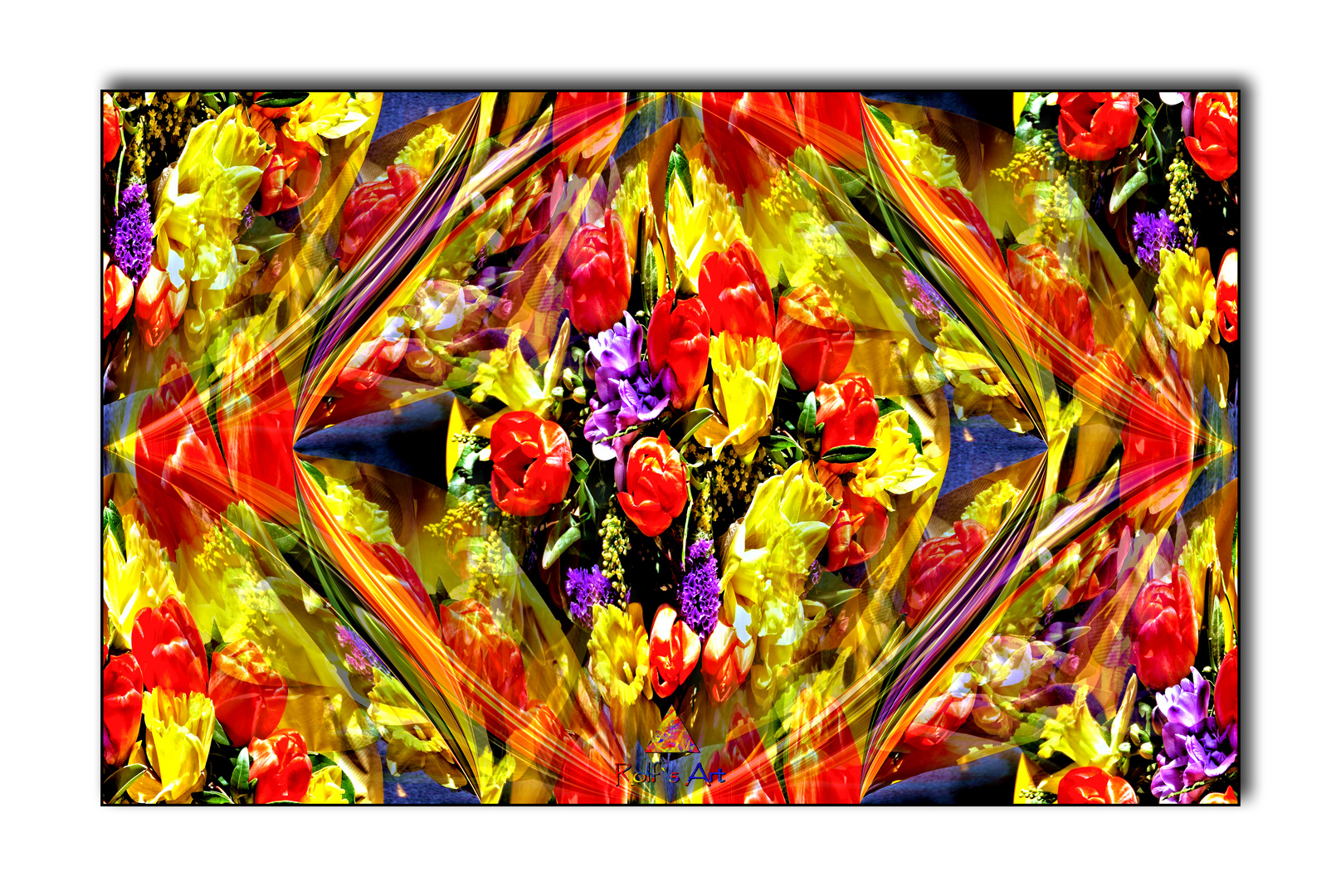Mittwochsblümchen - Collage mit Tulpen 12