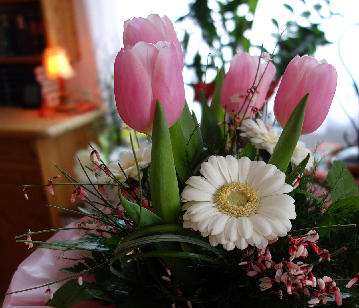 Mittwochsblümchen mit Tulpen