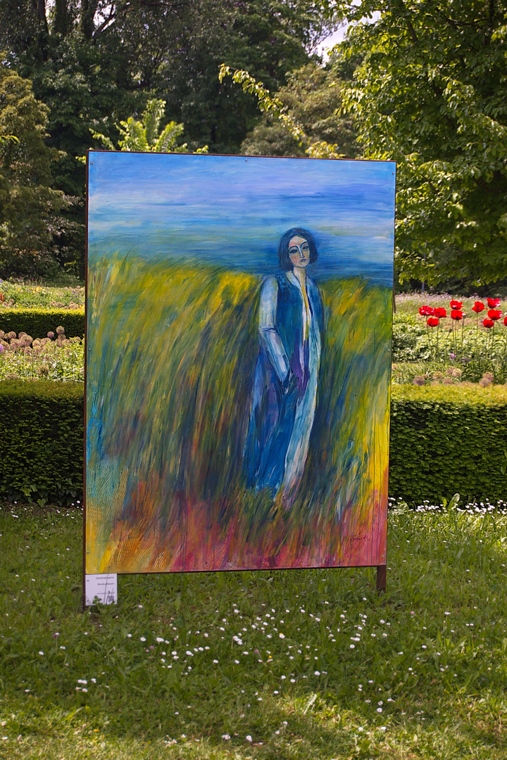 Mittwochsblümchen - Roter Mohn und Bild im Freien