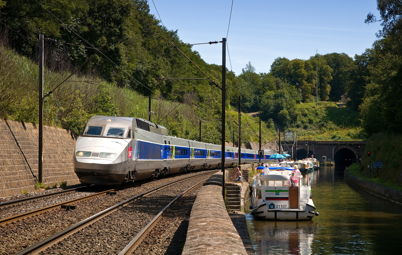 Mittwochsfoto; Stauparty am Schiffstunnel