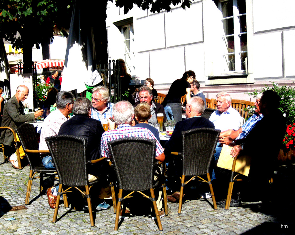 Mittwochstammtisch auf dem Markt