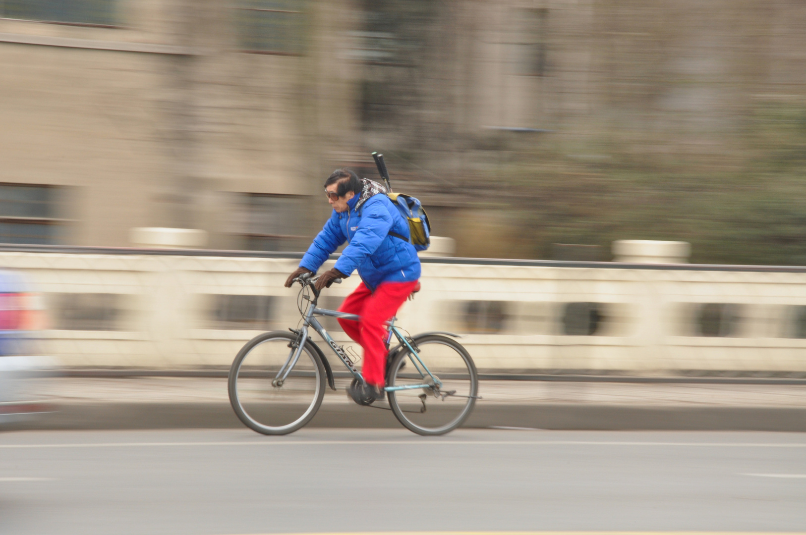 Mitzieher Panning Fahrrad Elektroroller Dreirad Shanghai China überall