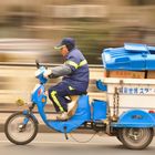 Mitzieher Panning Fahrrad Elektroroller Dreirad Shanghai China überall