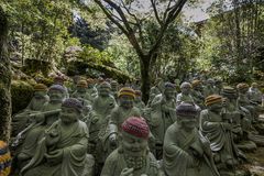 Miyajima - Daisho-in - Versammlung der 500 Rakan Statuen