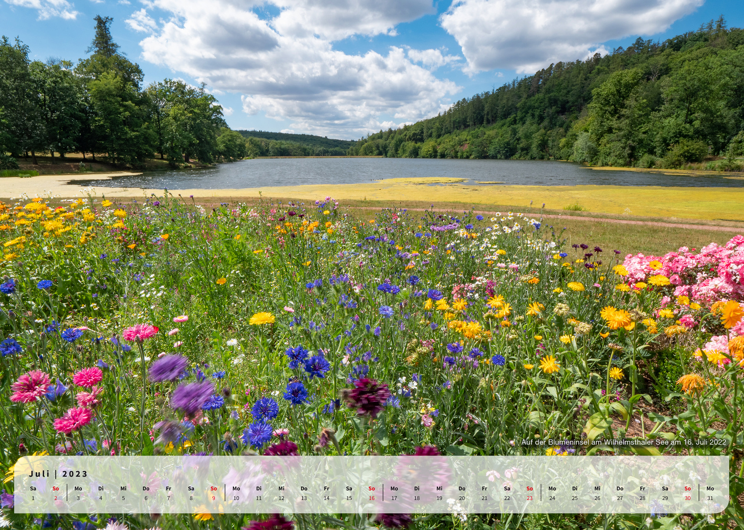 mm-Kalender Thüringer Landschaften: Juli 2023