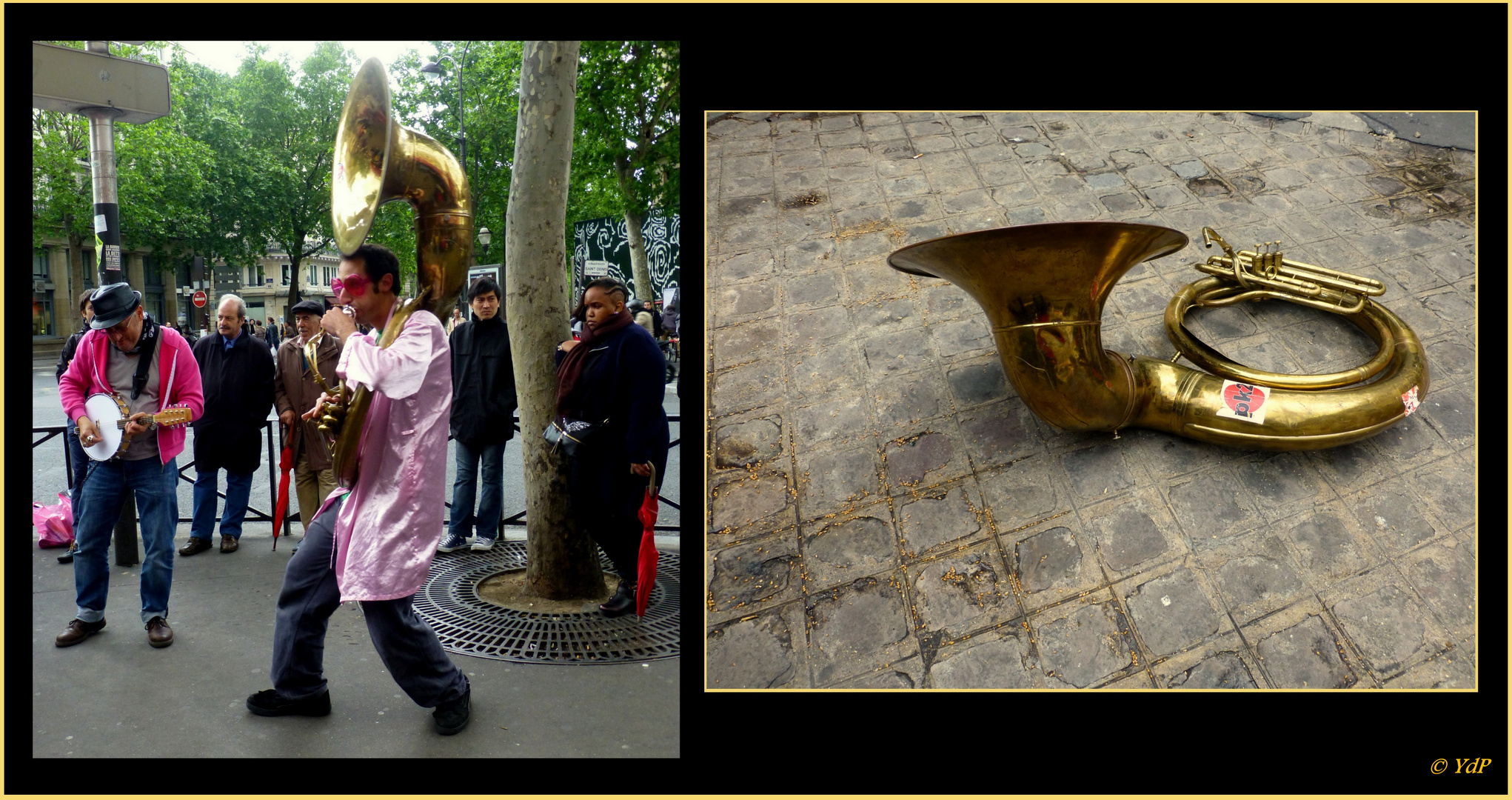 Même en fin de fanfare, un sousaphone...