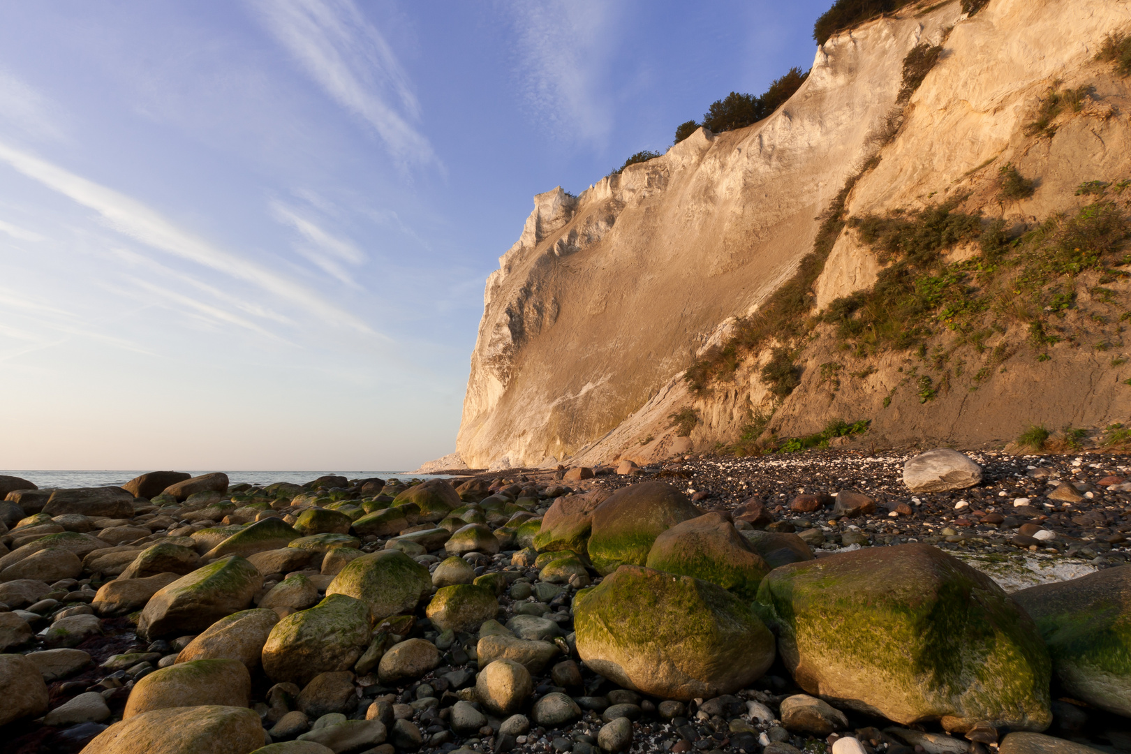 Møns Klint in der Morgensonne