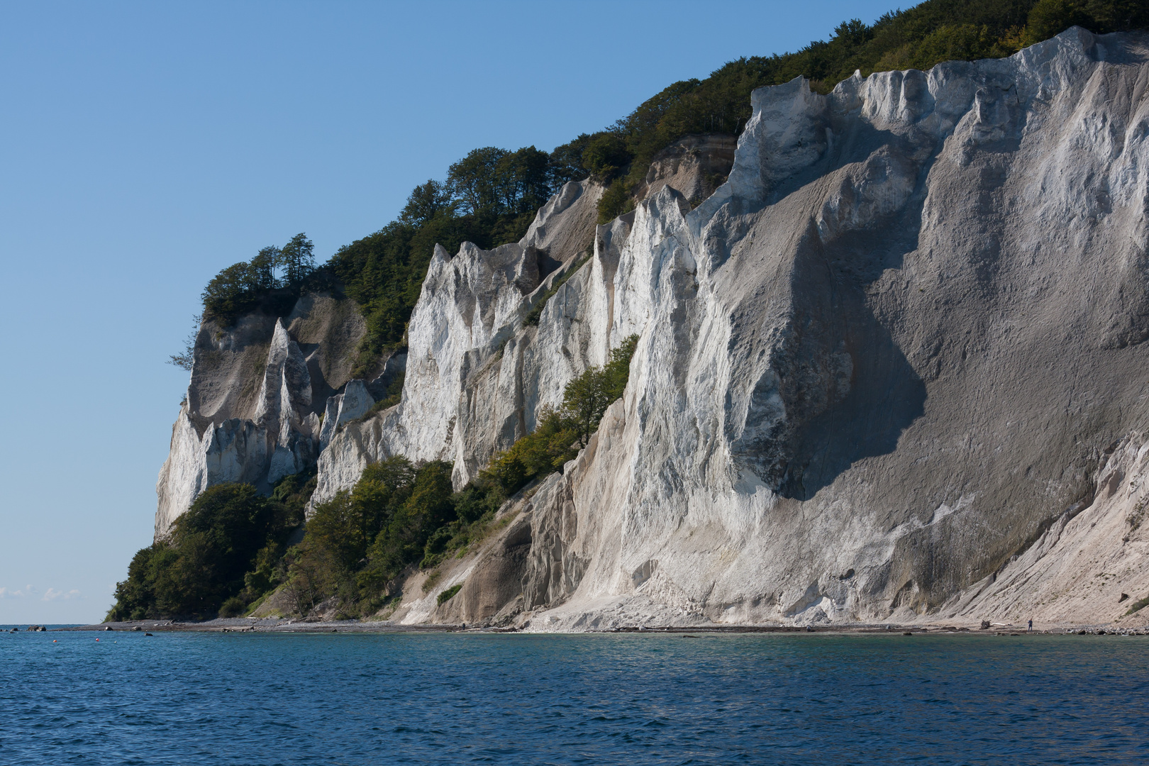 Møns Klint während einer Bootstour