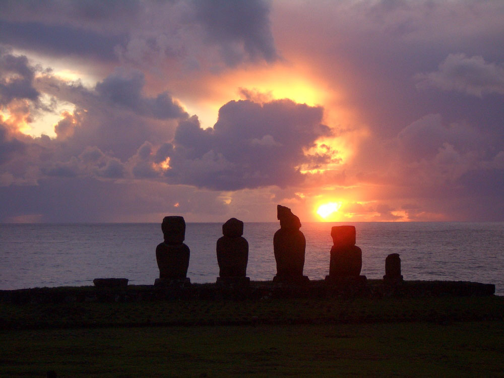 Moai auf der Osterinsel