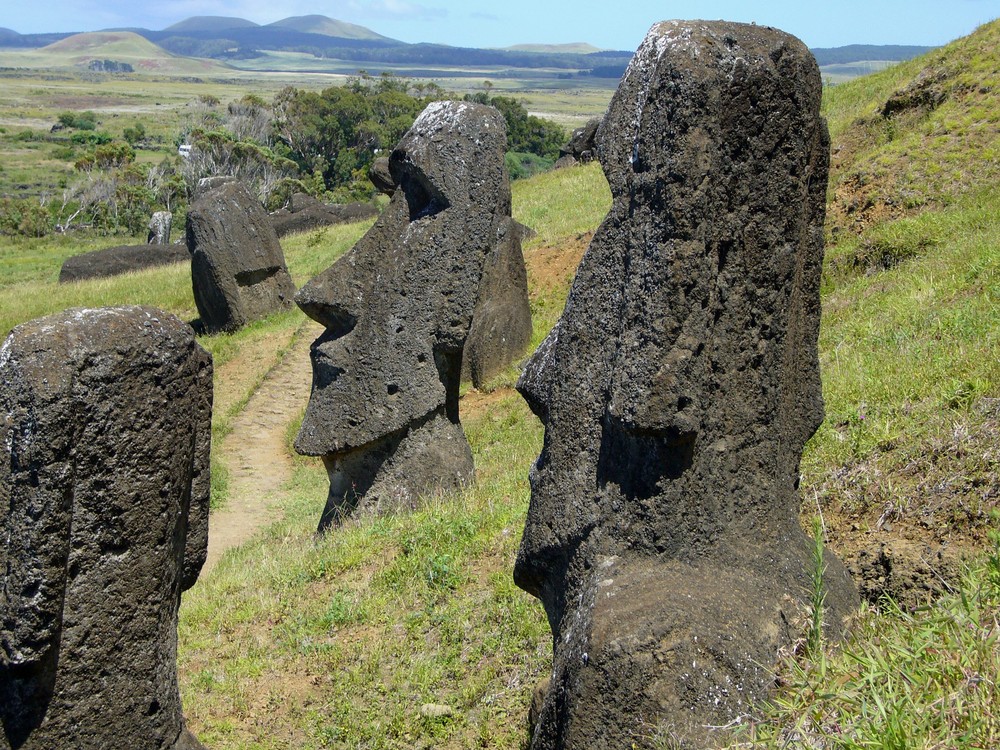 Moais auf Rapa Nui / Osterinsel