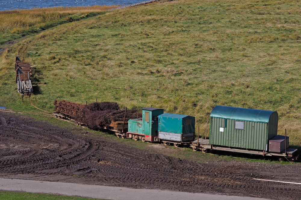 Mobile Schmalspur-Lorenbahn zum Transport von Material ...