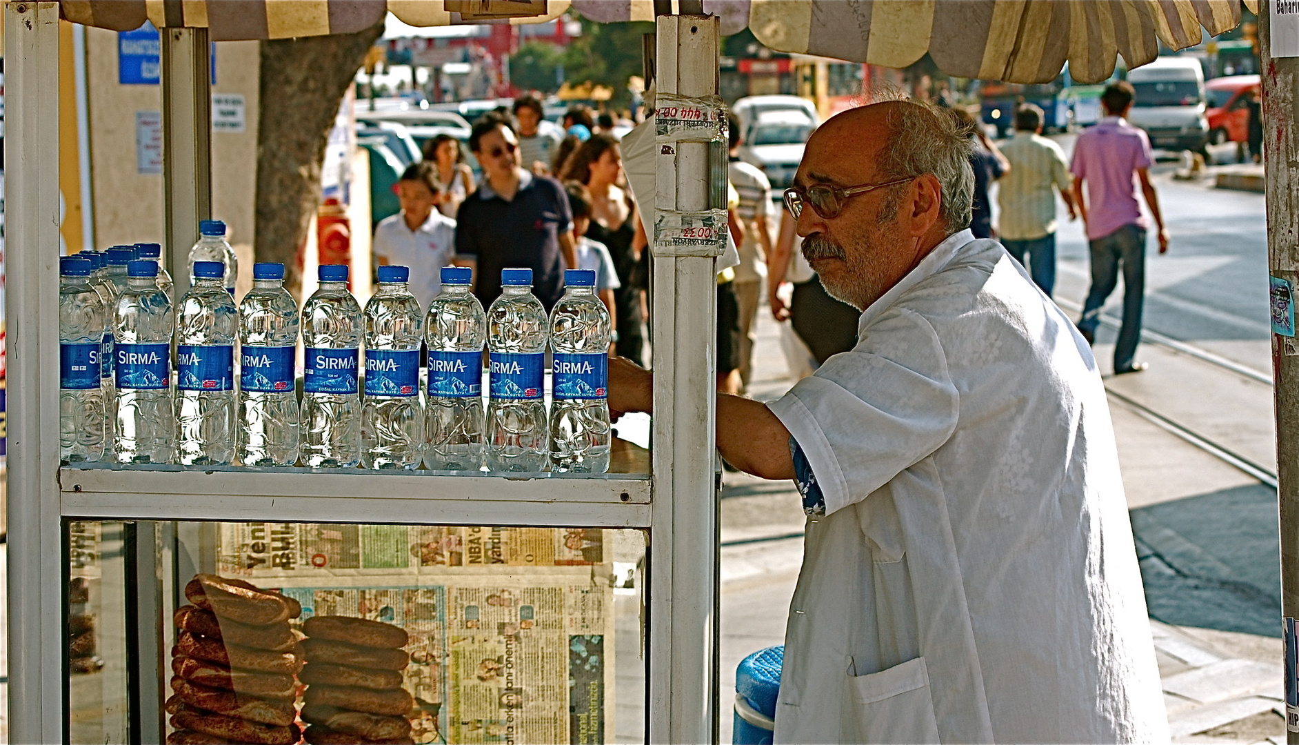 Mobiler Straßenhändler in Istanbul