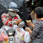 Mobiler Straßenhandel auf vietnamesich