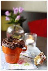 mocca-muffin in a cup