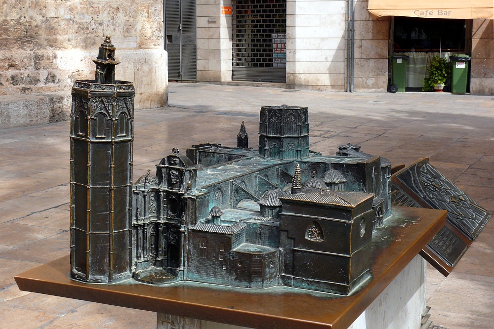 Model der Catedral de Santa María de Valencia (Südseite)