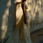 Model für Hochzeitsmode in Hanoi/Vietnam