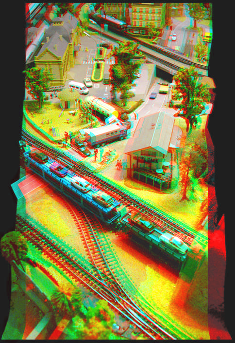 Model Railway 3D [Anaglyph]