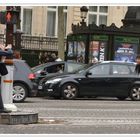 Model shooting on Champs-Elysées