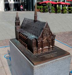 Modell der alten Universitätskirche Leipzig