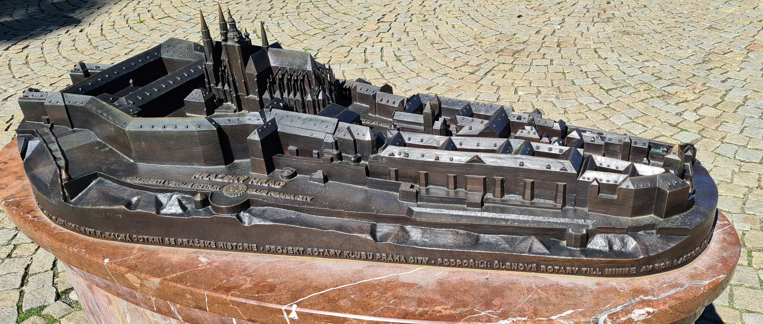 Modell der Prager Burg