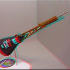 Modell einer Raumkapsel (3D-Anaglyphe)