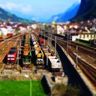 Modelleisenbahn in der Schweiz mit einigen Loks