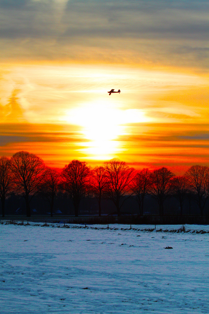 Modellflug im Winter