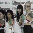 Models auf der Tattoo Convention Dortmund 2015 Anaglyphenfoto