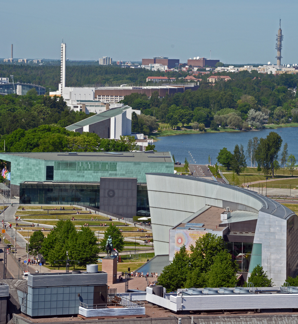 Modern Art museum, Music house, Finlandia house and Olympic station