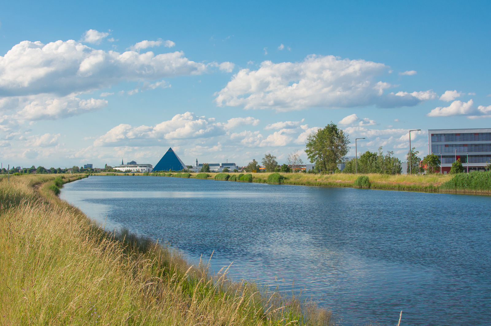 Modern Cheops Pyramide near Nil...somewhere in Germany