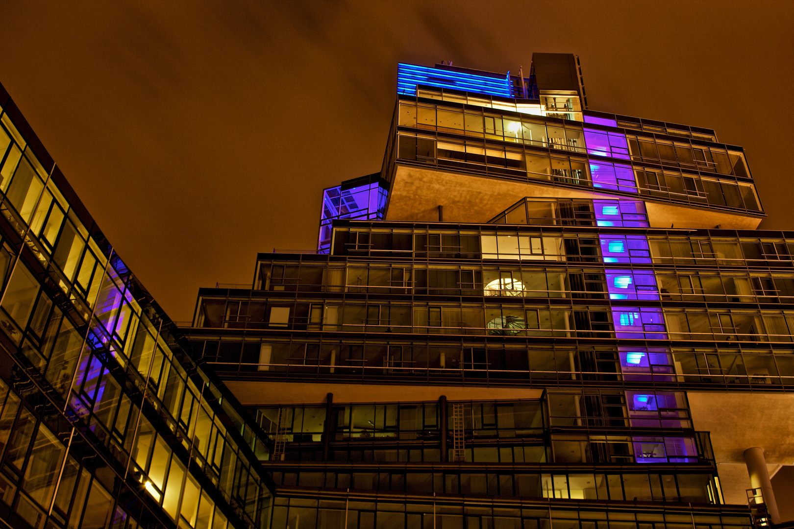 Modern Ruins at Night