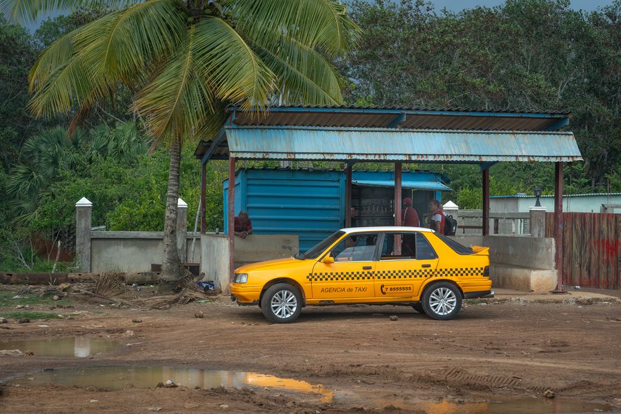 Modern taxis in Cuba