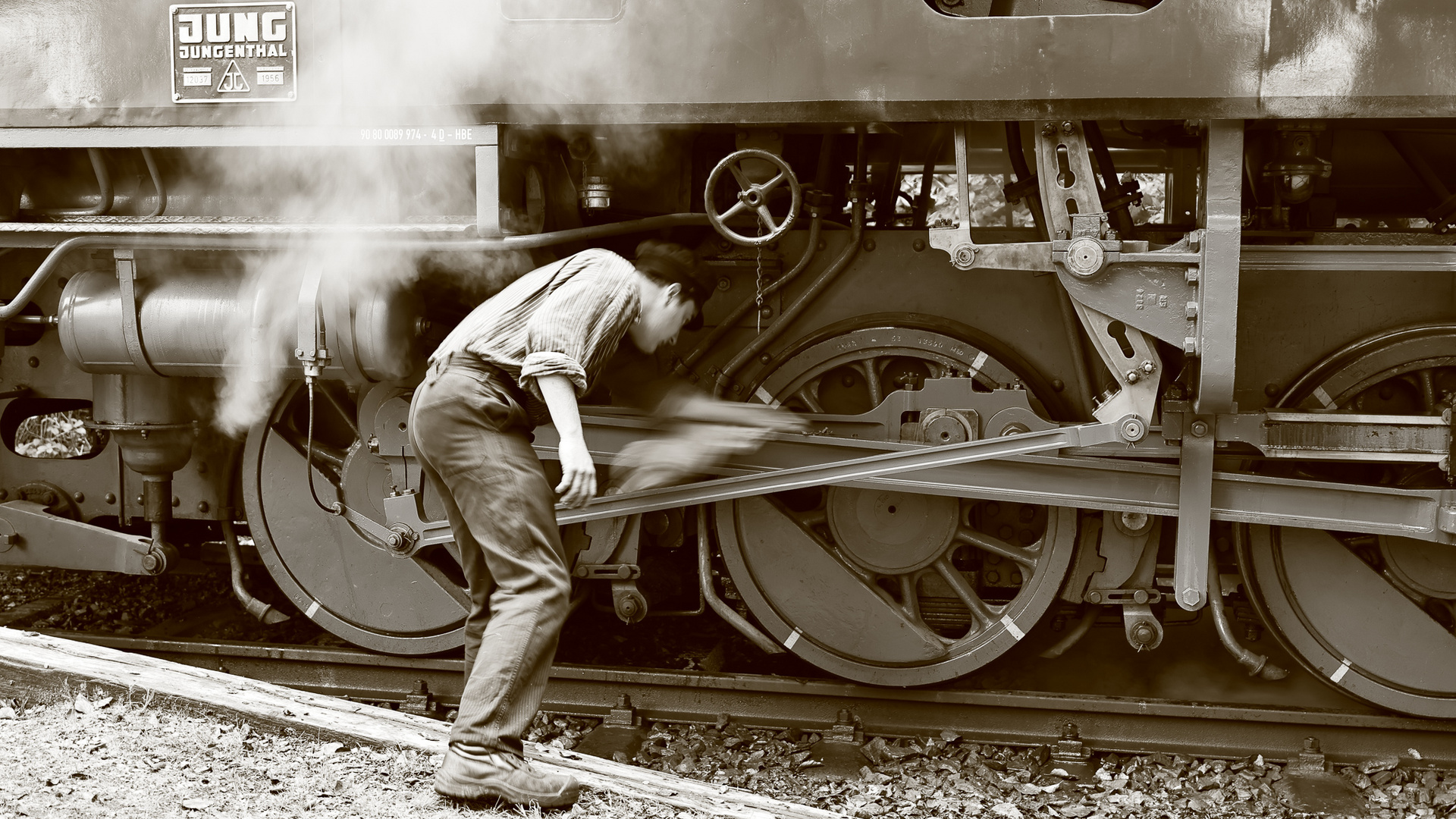 "Modern Times" bei der Hespertalbahn in Essen-Kupferdreh