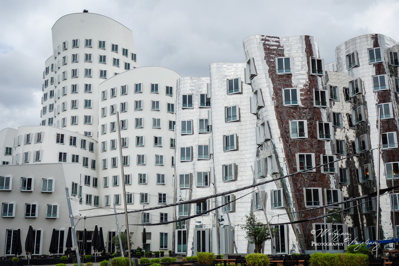 Moderne Architektur im Medienhafen Düsseldorf