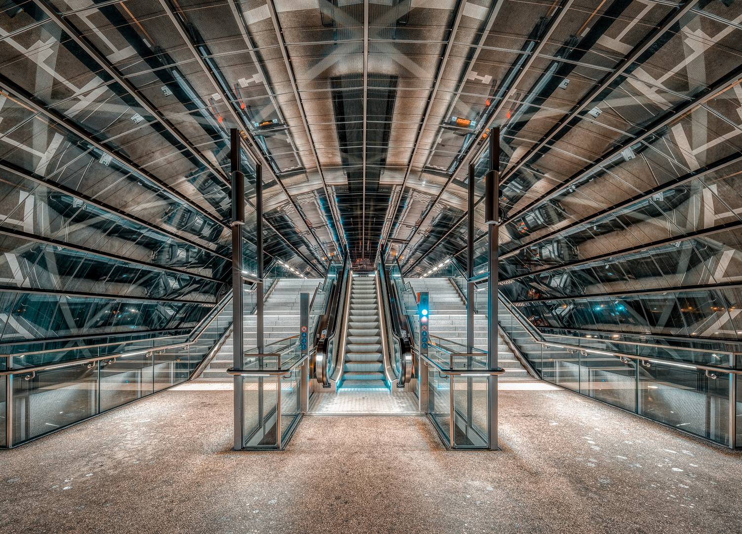 Moderne Architektur - U-Bahn Station 