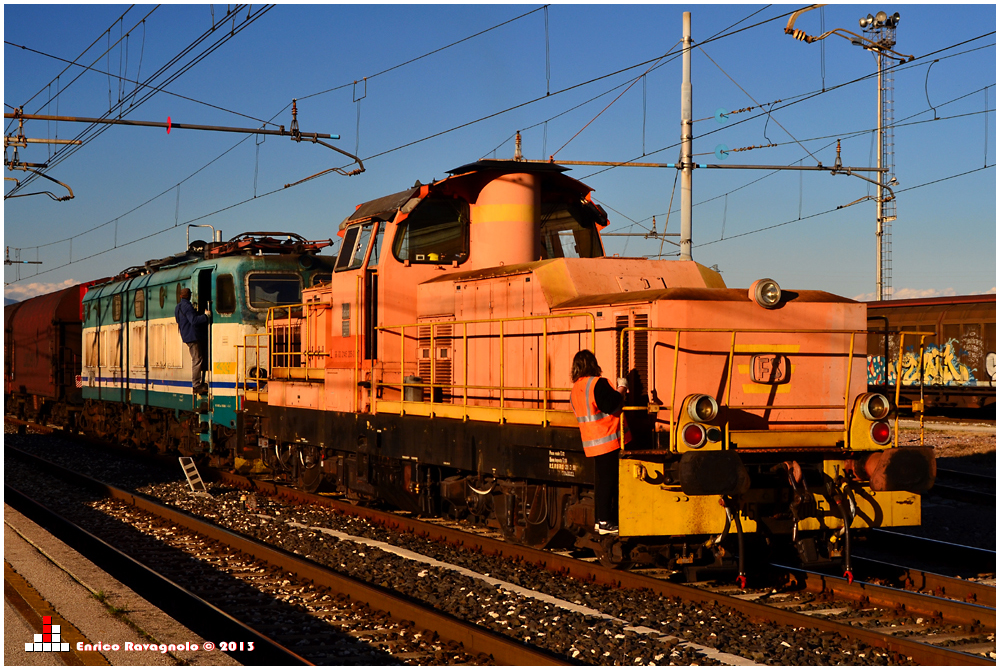 Moderne FS-Verschublok in Cittadella