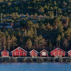 Moderne RORBUER Hütten irgendwo zwischen Bronnoysund und Rorvik (NOR)