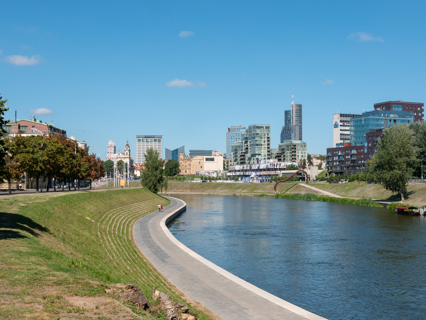 Moderne Skyline von Vilnius 