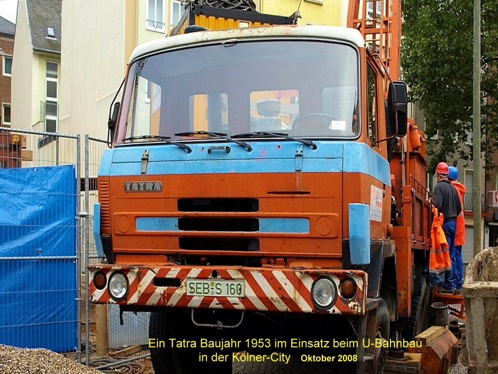 Moderne U-Bahn wird mit Oldtimern gebaut....?