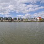 Moderne Westhafenbebauung in Frankfurt