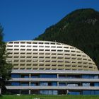 modernes Bauwerk in Davos