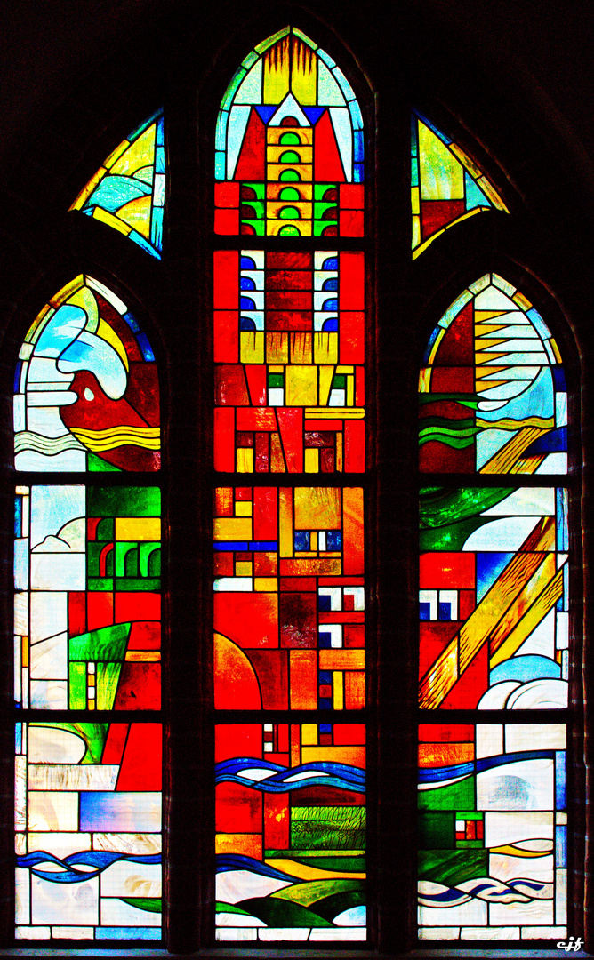 Modernes Kirchenfenster